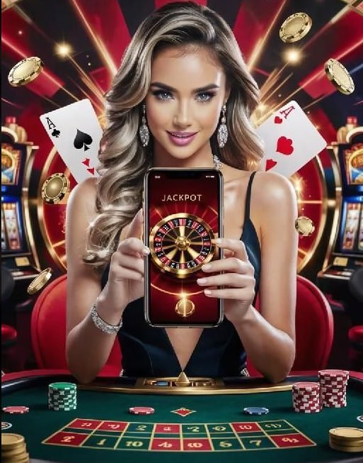 Filipino player using 747-9 mobile app on a smartphone to access slots and bingo